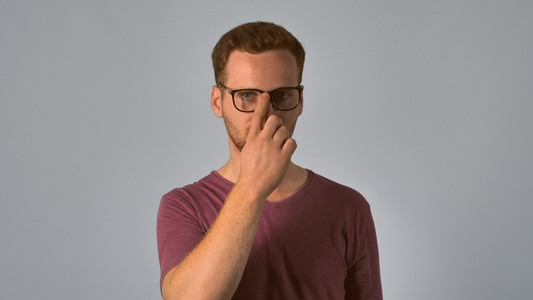 肖像短智能男眼镜视频
