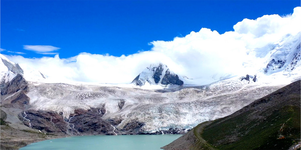 8K西藏萨普神山延时雪山视频