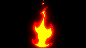 MG火焰燃烧透明视频素材4秒视频