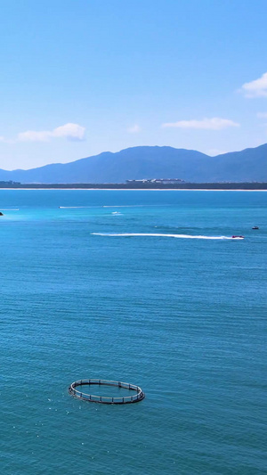 海南三亚户外帆船航拍实拍海上运动86秒视频