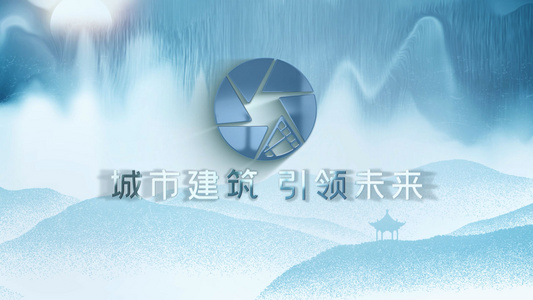  简洁大气中国风房地产商务宣传展示AE模板视频