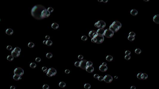 透明通道漂浮泡泡视频
