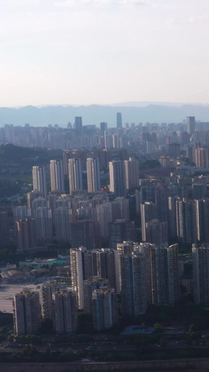 重庆城市一镜到底航拍素材雾都重庆66秒视频