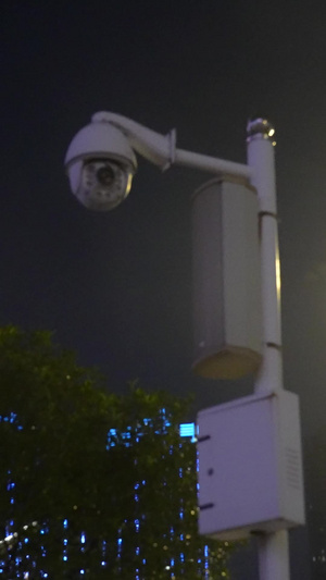 城市街头交通摄像头治安安全天眼警用摄像机素材合集城市素材85秒视频