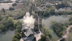 杭州西溪湿地航拍风光5A景区4K19秒视频