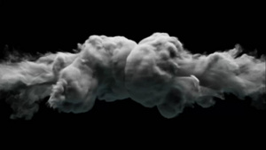 烟雾碰撞爆炸出LOGO会声会影模板7秒视频