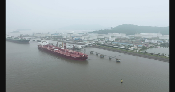舟山石油化工厂油轮视频