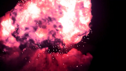 2K粒子火焰爆炸视频视频