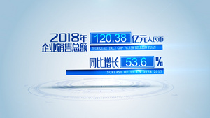 科技商务企业大事记图文展示40秒视频