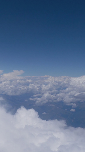 高空云层波浪白云蓝天白云31秒视频