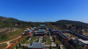 南少林 建筑 门头 寺庙 宫殿69秒视频