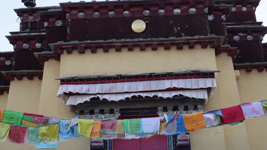 经幡藏族西藏布达拉宫中华民族园视频