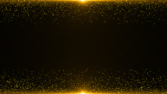金色粒子边框视频