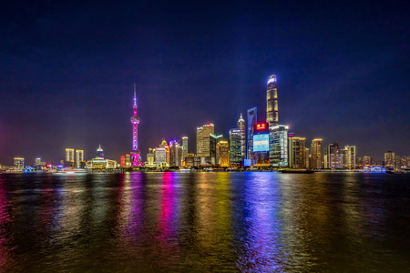 上海外滩夜景延时视频视频