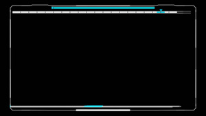 全息科技动态边框视频素材20秒视频
