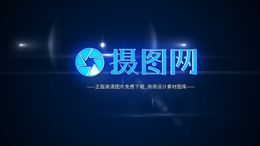 复古logo演绎AE模板视频