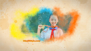 清新彩墨六一儿童节视频相册AEcc2015模板61秒视频