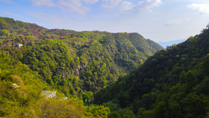 宁波奉化溪口5A景区雪窦山航拍合集4k78秒视频