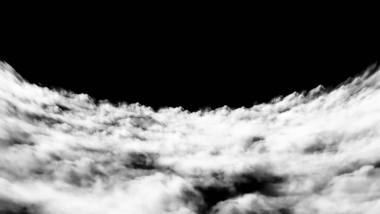 透明通道云层穿梭素材视频