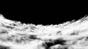 透明通道云层穿梭素材30秒视频