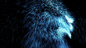 活力蓝色粒子动感光效视频素材20秒视频