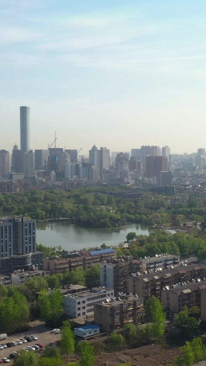 航拍江苏徐州城市风光视频城市天际线50秒视频