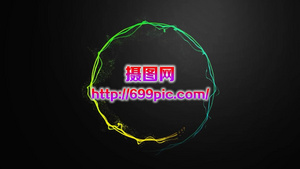 炫彩唯美闪亮光圈logo演绎PRcc2015模板9秒视频