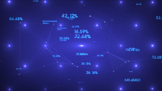 科技数字上升背景视频