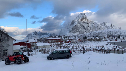 铲雪车视频素材