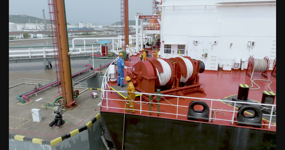 舟山石油化工厂油轮视频