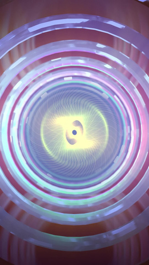 炫彩光线光圈穿梭动画圆圈光线43秒视频