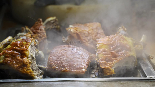 4K新疆喀什烤羊肉视频