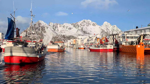 挪威著名渔港亨宁斯韦尔53秒视频