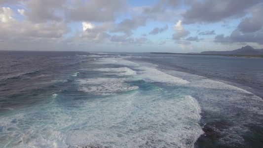 洋空中观测的海面视频