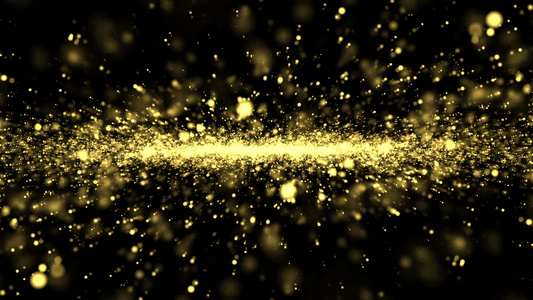 金色粒子雨背景元素视频素材视频