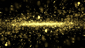 金色粒子雨背景元素视频素材60秒视频