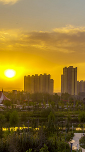 城市夕阳视频