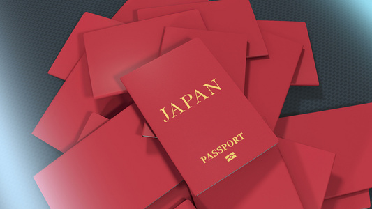 制作日本旅行护照的艺术家视频