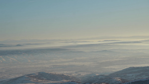 冬季的山脉景色壮丽高海拔降雪风景21秒视频