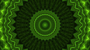 抽象绿色纳尼恩背景千叶光镜曼达拉12秒视频