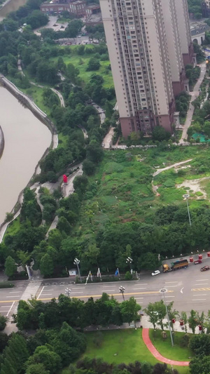重庆荣昌区城市航拍区县建设117秒视频