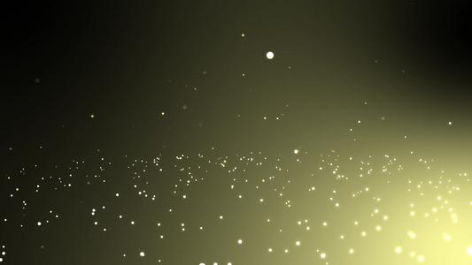 金色粒子在暗底背景可循环动画背景上坠落视频