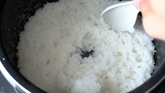 4K煮米饭过程视频