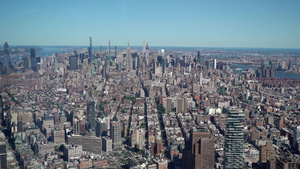 纽约市曼哈顿中城的塔楼9秒视频