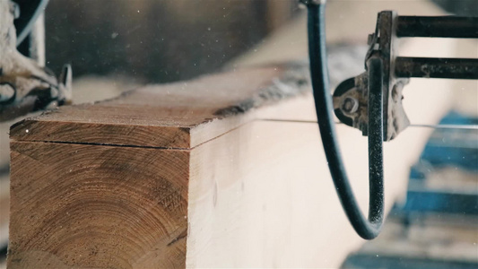 在木工工业中生产木材材料hd视频