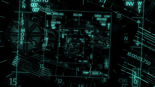 飞过未来科技界面转动超速加速器的飞行视频