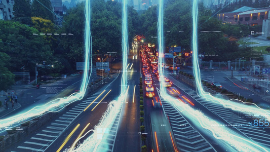 光线科技智慧未来科技城市01视频