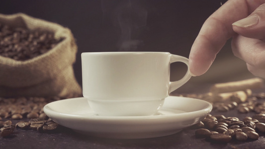 蒸汽咖啡杯视频