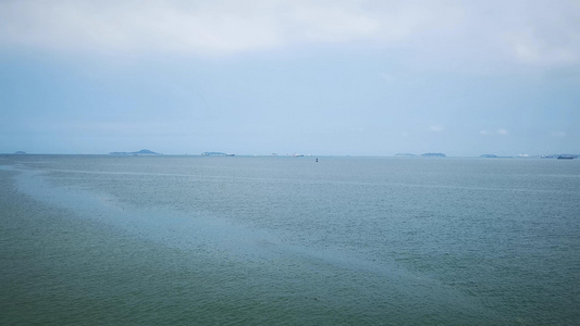 一望无际蓝色海洋自然风景4K实拍视频[广袤无际]视频