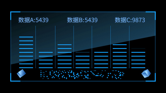 科技图表元素视频